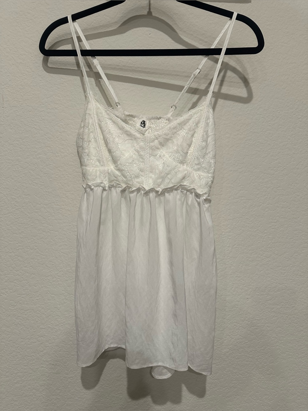 White Lace Babydoll Top